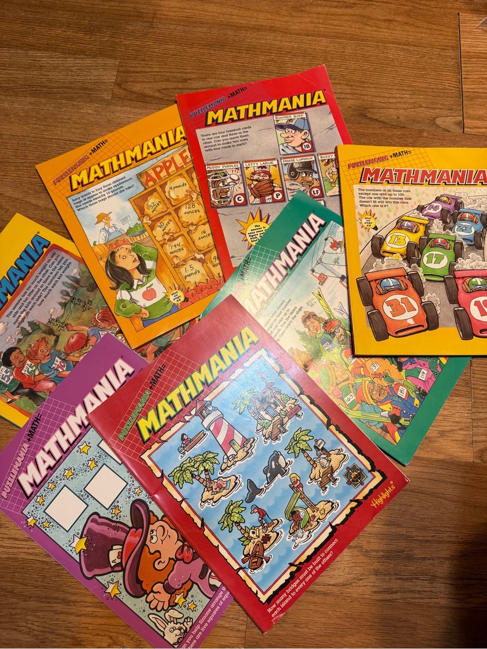 Vintage highlights mathmania book lot